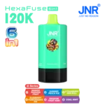 Vozolvapen Jnr Hexafuse 6-in-1, 120.000 Züge, Geschmacksauswahl, G-Serie 07, EU-Lager
