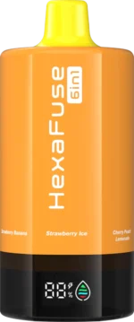 Vozolvapen Jnr Hexafuse 6-in-1, 120.000 Züge – Produktgrafik, Marketingbild 03, EU-Lager, Einweg-E-Zigarettengerät