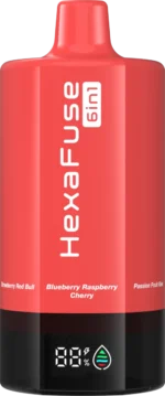 Vozolvapen Jnr Hexafuse 6-in-1, 120.000 Züge – Produktgrafik, Marketingbild 09 – EU-Lager – Einweg-E-Zigarettengerät