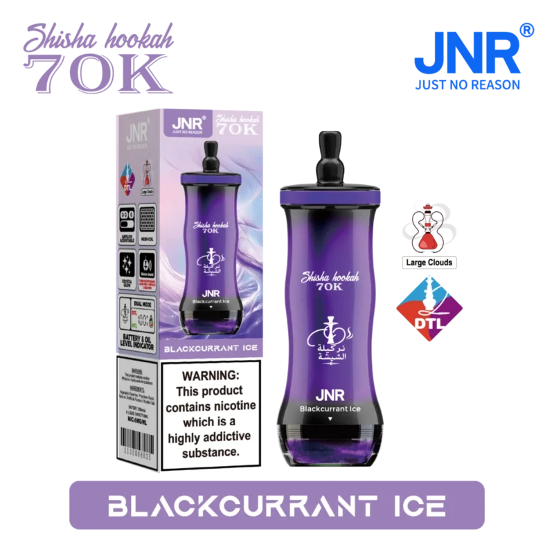 Vozolvapen Jnr Shisha Hookah 700.000 Züge, kleine Packung, Blackcurrant Ice 01, EU-Lager, Einweg-E-Zigarettengerät