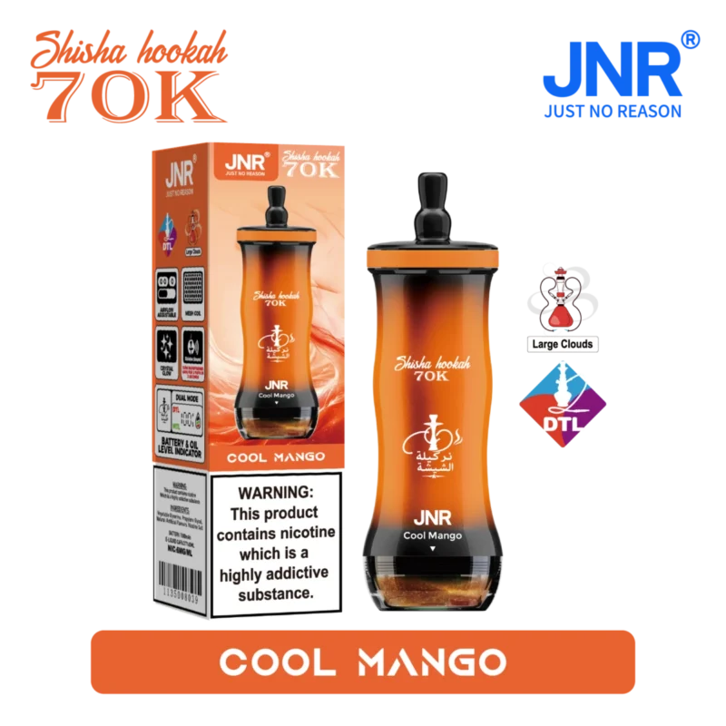 Vozolvapen Jnr Shisha Hookah 700.000 Züge, kleine Packung, Cool Mango 04, EU-Lager, Einweg-E-Zigarette