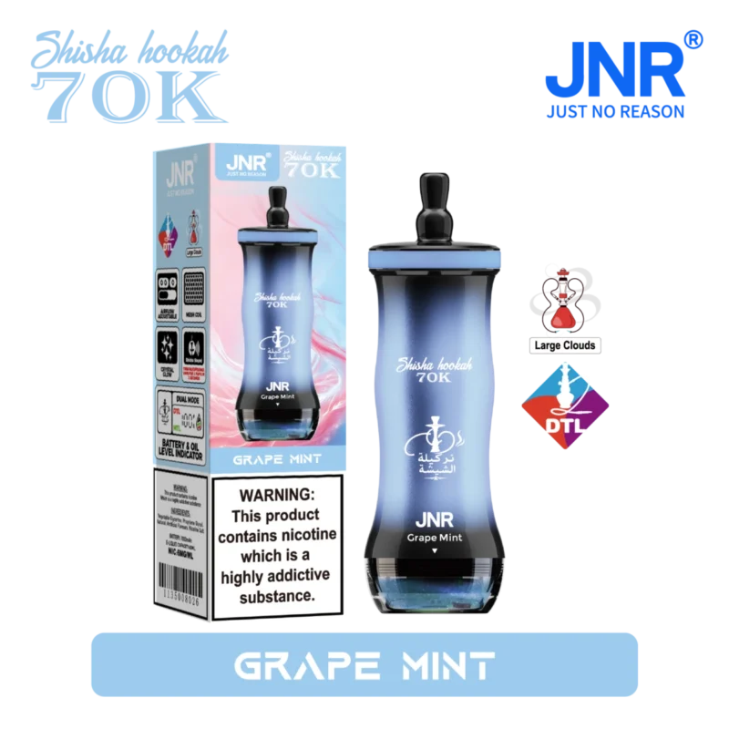 Vozolvapen Jnr Shisha Hookah 700.000 Züge, kleine Packung, Traube-Minze 06, EU-Lager, Einweg-E-Zigarettengerät
