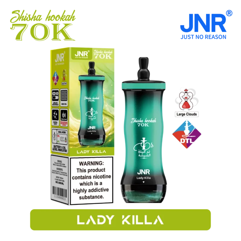 Vozolvapen Jnr Shisha Hookah 700.000 Züge, kleine Packung, Lady Killa 08, EU-Lager, Einweg-E-Zigarettengerät