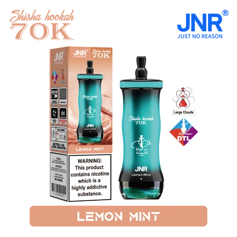 Vozolvapen Jnr Shisha Hookah 700.000 Züge, kleine Packung, Zitronen-Minze, 09, EU-Lager, Einweg-E-Zigarette