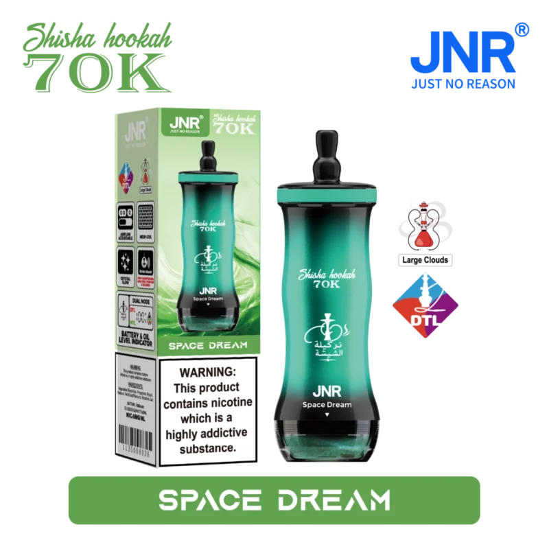 Vozolvapen Jnr Shisha Hookah 70.000 Züge, kleine Packung, „Space Dream“, 17 EU-Lager, Einweg-E-Zigarettengerät