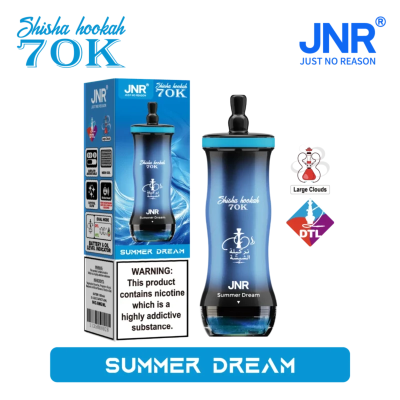 Vozolvapen Jnr Shisha Hookah 700.000 Züge, kleine Packung „Summer Dream 19“, EU-Lager, Einweg-E-Zigarette