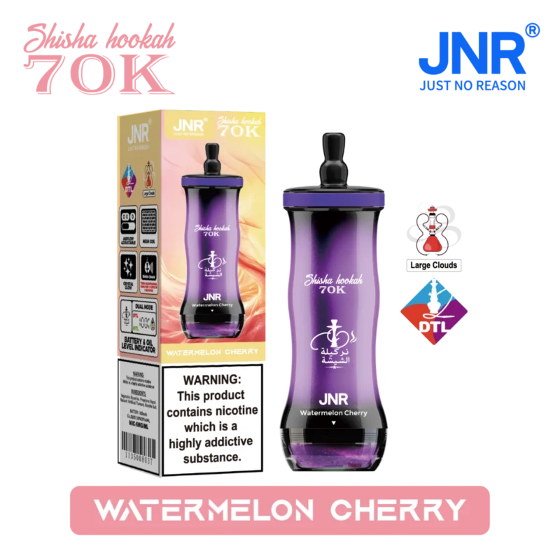 Vozolvapen Jnr Shisha Hookah 700.000 Züge, kleine Packung, Wassermelone-Kirsche, 20 EU-Lager, Einweg-E-Zigarettengerät