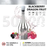Vozolvapen Solaris Champagne 50k, 50.000 Züge, 2 Prozent Nikotin, Brombeere und Drachenfrucht, EU-Lager, Einweg-E-Zigarette, Dev