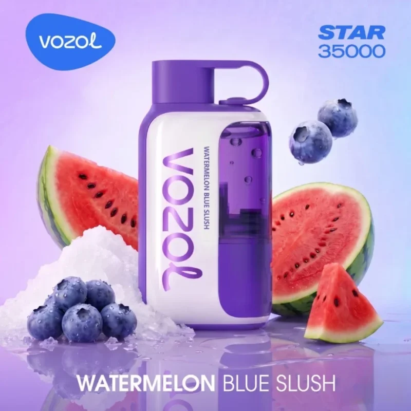Vozolvapen Vozol Star Einweg-E-Zigarette mit 35.000 Zügen, Geschmack „Watermelon Blue Slush“