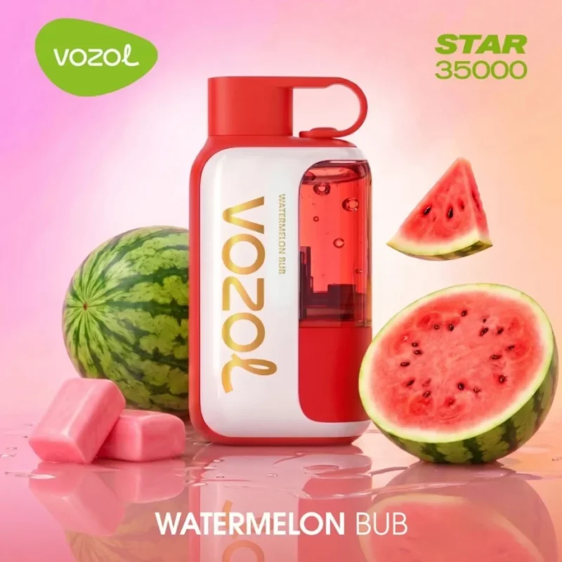 Vozolvapen Vozol Star 35.000 Züge – Einweg-E-Zigarette mit Wassermelonen- und Kaugummi-Aroma