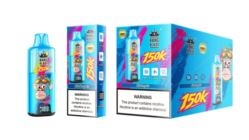Vozolvapen Bang Blaze 150.000 Züge Blueberry Ice Produktbild 002 Einweg-E-Zigarette