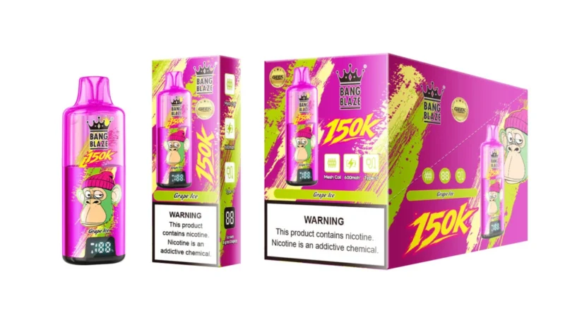 Vozolvapen Bang Blaze 150.000 Züge, Blaubeere-Himbeere, Produktbild 003, Einweg-E-Zigarettengerät