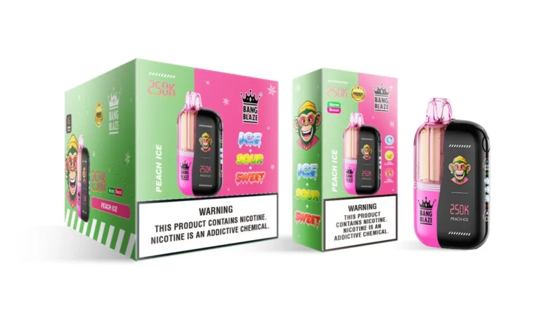 Vozolvapen Bang Blaze 250.000 Züge Grape Ice Produktbild 004 Einweg-E-Zigarettengerät