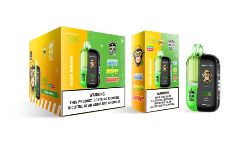 Vozolvapen Bang Blaze 250.000 Züge Mixed Berry Produktbild 006 Einweg-E-Zigarettengerät