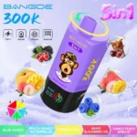 Vozolvapen Bang De 300.000 Züge 5-in-1 Blau Ranch Pfirsich Mango Wassermelone Kirsche Cola Traube Brombeere Eis Aprikose 001 Di