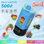 Vozolvapen Bang De 300.000 Züge 5-in-1: Blaubeere, Himbeere, Black Dragon, Ice, Rainbow Candy, Erdbeere, Kiwi, Wassermelone, Sou