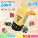 Vozolvapen Bang De 300.000 Züge 5-in-1 Blaubeere, Wassermelone, Pfirsich, Eis, Mango, Cranberry, Traube, Schwarze Johannisbeere 004 Einweg-V