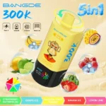 Vozolvapen Bang De 300.000 Züge 5-in-1 Erdbeere, Wassermelone, Traube, Eis, Passionsfrucht, Mango, Banane, Zitrone, Limette 008 Einweg