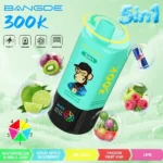 Vozolvapen Bang De 300.000 Züge 5-in-1 Wassermelone, Kaugummi, saurer Apfel, Himbeere, Red Bull, Passionsfrucht, Kiwi, Limetten 009