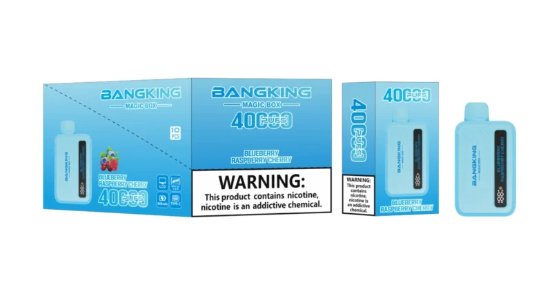 Vozolvapen Bang King Magic Box 40.000 Züge, Geschmack: Blaubeere, Himbeere, Kirsche, Bild 017, Einweg-E-Zigarettengerät