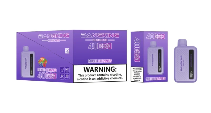 Vozolvapen Bang King Magic Box 40.000 Züge, Geschmack „Mixed Berries“, Bild 001, Einweg-E-Zigarettengerät