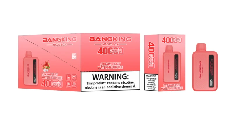 Vozolvapen Bang King Magic Box 40.000 Züge, Erdbeer-Wassermelonen-Eis-Geschmack, Bild 003, Einweg-E-Zigarettengerät