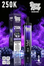 Vozolvapen Bang King Oushami Shisha Hookah 250.000 Züge, Geschmack „Grape Ice“, Bild 006, Einweg-E-Zigarettengerät
