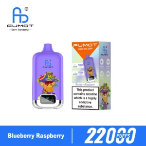 Vozolvapen Fumot Digital 22.000 Züge, Blaubeer-Himbeer-Geschmack, Produktbild 002, Einweg-E-Zigarettengerät