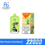 Vozolvapen Fumot Digital 22.000 Züge, Geschmack: Kiwi, Passionsfrucht, Guave, Produktbild 007, Einweg-E-Zigarette