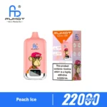Vozolvapen Fumot Digital Box 22.000 Züge, Geschmack „Peach Ice“, Produktbild 014, Einweg-E-Zigarettengerät